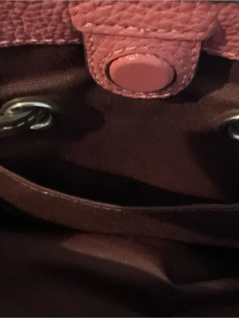 Coach Horse & Carriage Embossed Pebble Leather Convertible Crossbody Mauve Pink